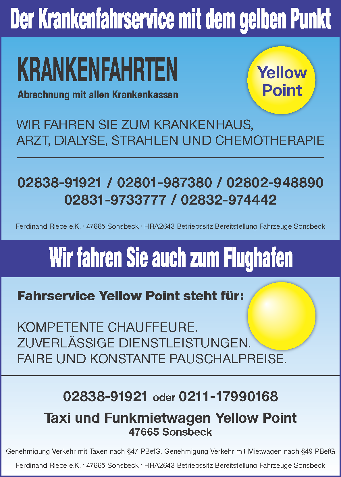 Yellow Point Anzeige